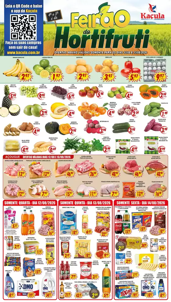 Catálogo Kaçula Supermercados | Loja3 | 2026-08-12T00:00:00.000Z - 2026-08-14T00:00:00.000Z