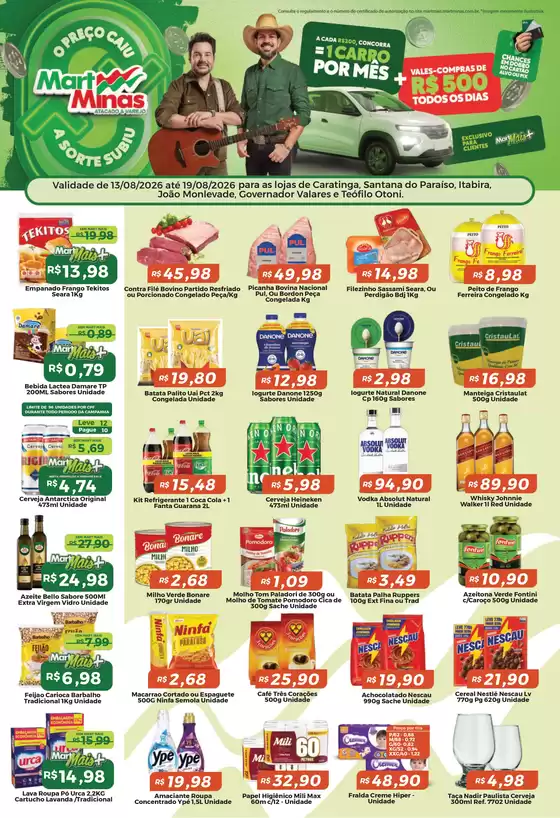 Catálogo Mart Minas | Melhores ofertas para compradores econômicos | 2026-08-13T00:00:00.000Z - 2026-08-19T00:00:00.000Z