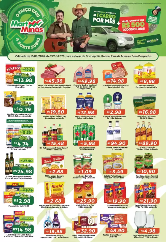 Catálogo Mart Minas | 285 DivinopolisItaunaPara de MinasBom Despacho 1 | 2026-08-13T00:00:00.000Z - 2026-08-19T00:00:00.000Z