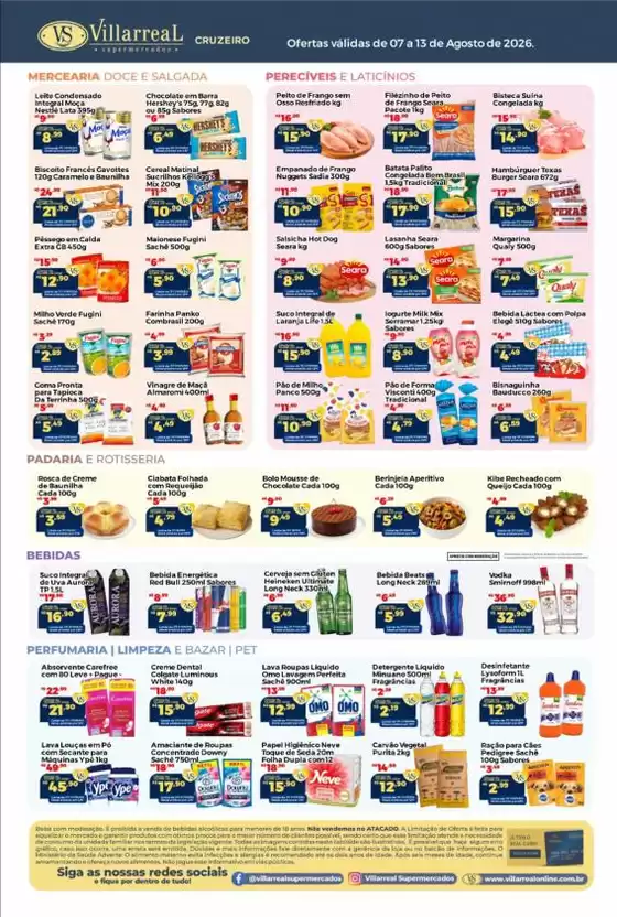 Catálogo Villarreal Supermercados | Melhores ofertas e descontos | 2026-08-07T00:00:00.000Z - 2026-08-13T00:00:00.000Z