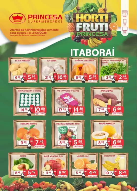 Catálogo Princesa Supermercados | Feirinha Itaborai - 11 e 12/08 | 2026-08-12T00:00:00.000Z - 2026-08-13T00:00:00.000Z