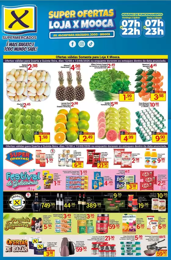 Catálogo X Supermercados | Ampla seleção de ofertas | 2026-08-12T00:00:00.000Z - 2026-08-13T00:00:00.000Z
