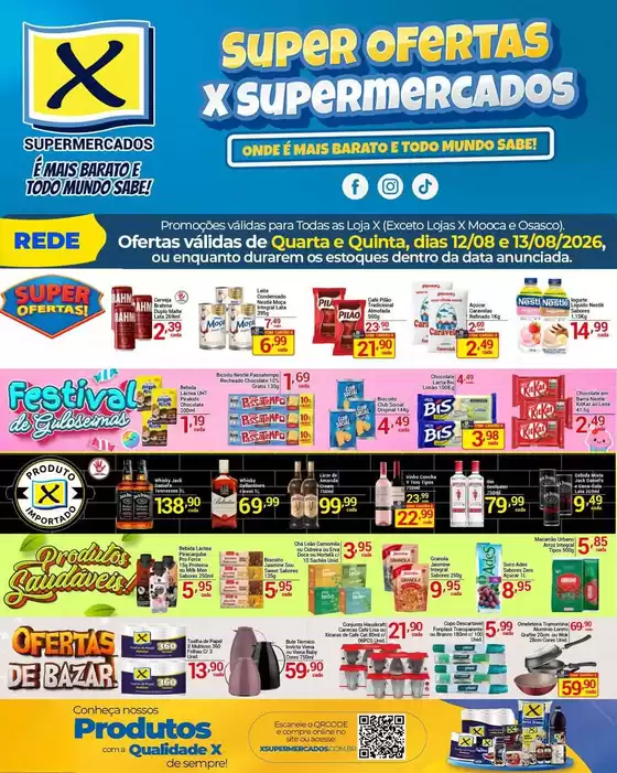 Catálogo X Supermercados | Melhores ofertas para todos os caçadores de pechinchas | 2026-08-12T00:00:00.000Z - 2026-08-13T00:00:00.000Z