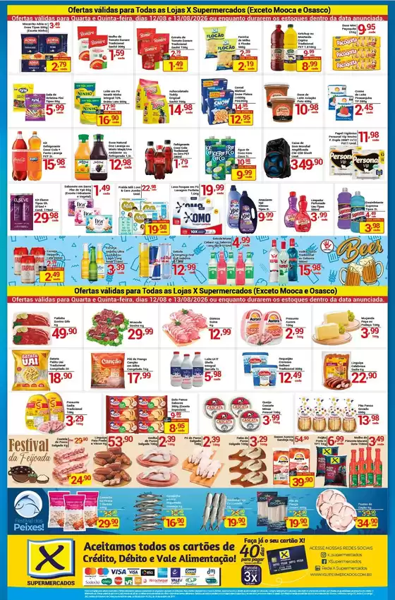 Catálogo X Supermercados | Nossas melhores ofertas para você | 2026-08-12T00:00:00.000Z - 2026-08-13T00:00:00.000Z