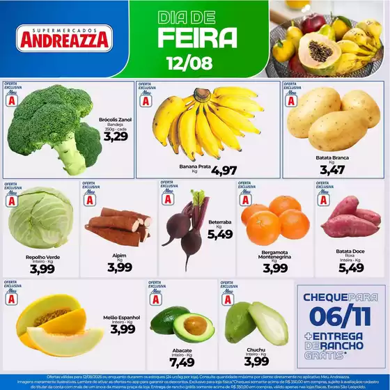 Catálogo Supermercados Andreazza | Nossas melhores ofertas para você | 2026-08-12T00:00:00.000Z - 2026-08-12T00:00:00.000Z