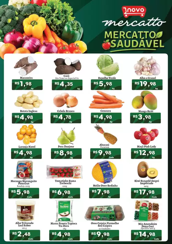 Catálogo Novo Atacarejo | SAUDABILIDADEHORTI NOVO MERCATTO HIPER CASA FORTE 12 E 13.08 | 2026-08-12T00:00:00.000Z - 2026-08-13T00:00:00.000Z