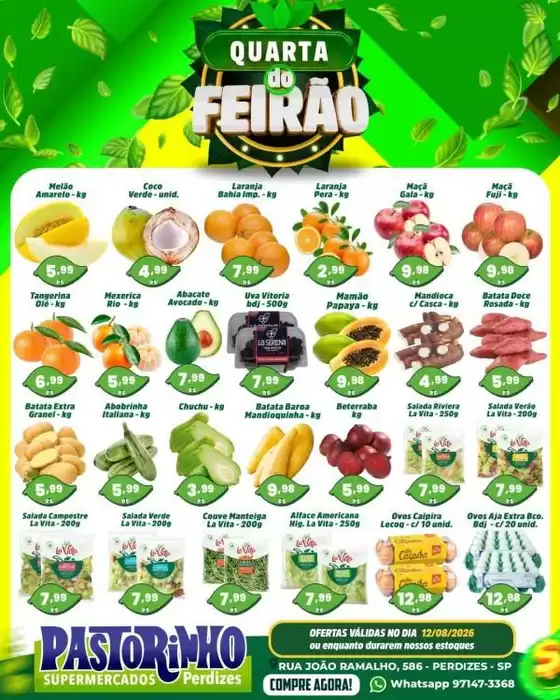 Catálogo Supermercado Pastorinho | Ótima oferta para todos os clientes | 2026-08-12T00:00:00.000Z - 2026-08-12T00:00:00.000Z