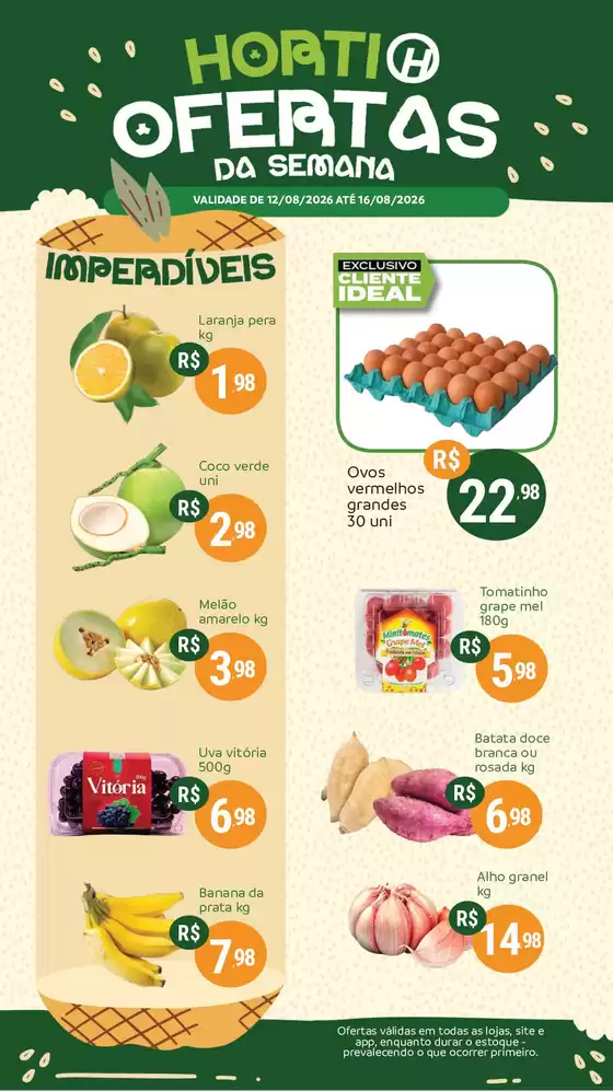 Catálogo Hiperideal Supermercados | Ofertas especiais atraentes para todos | 2026-08-12T00:00:00.000Z - 2026-08-16T00:00:00.000Z