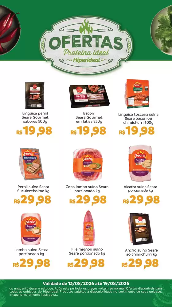 Catálogo Hiperideal Supermercados | Pechinchas e ofertas atuais | 2026-08-12T00:00:00.000Z - 2026-08-19T00:00:00.000Z