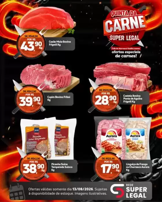 Catálogo Rede Super Legal de Supermercados | Carne | 2026-08-13T00:00:00.000Z - 2026-08-13T00:00:00.000Z