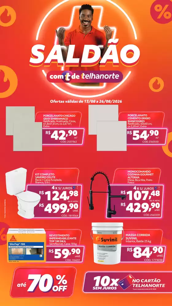 Catálogo TELHANORTE CONCEITO | Saldão com de telhanorte | 2026-08-13T00:00:00.000Z - 2026-08-26T00:00:00.000Z