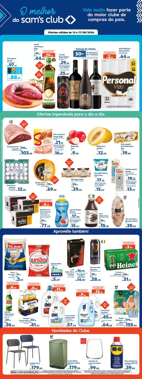 Catálogo Sam's Club | Ofertas exclusivas e pechinchas | 2026-08-13T00:00:00.000Z - 2026-08-17T00:00:00.000Z