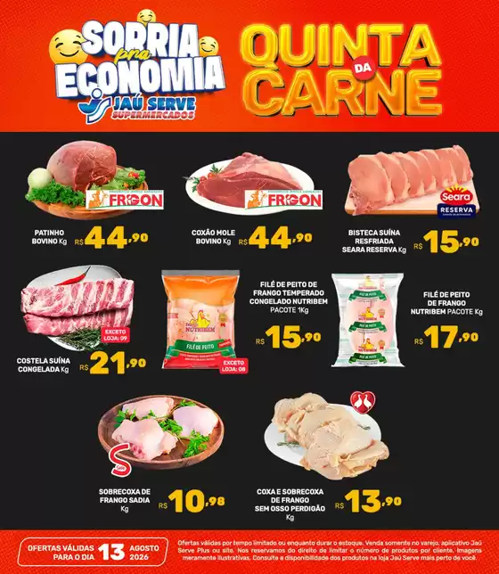 Catálogo Supermercados Jaù Serve | Fazenda de Carne | 2026-08-13T00:00:00.000Z - 2026-08-13T00:00:00.000Z