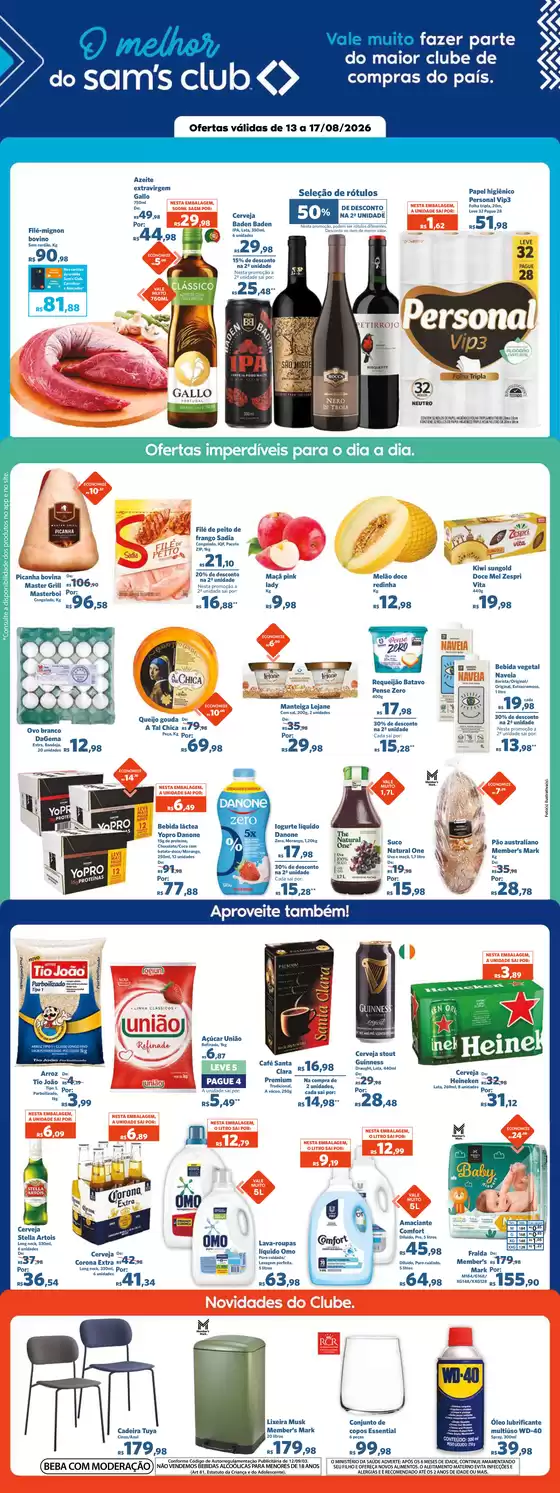 Catálogo Sam's Club | Ótima oferta para todos os clientes | 2026-08-13T00:00:00.000Z - 2026-08-17T00:00:00.000Z