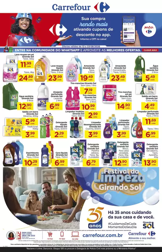 Catálogo Carrefour | LÂMINA ESPECIAL GIRANDO SOL | 2026-08-13T00:00:00.000Z - 2026-08-23T00:00:00.000Z