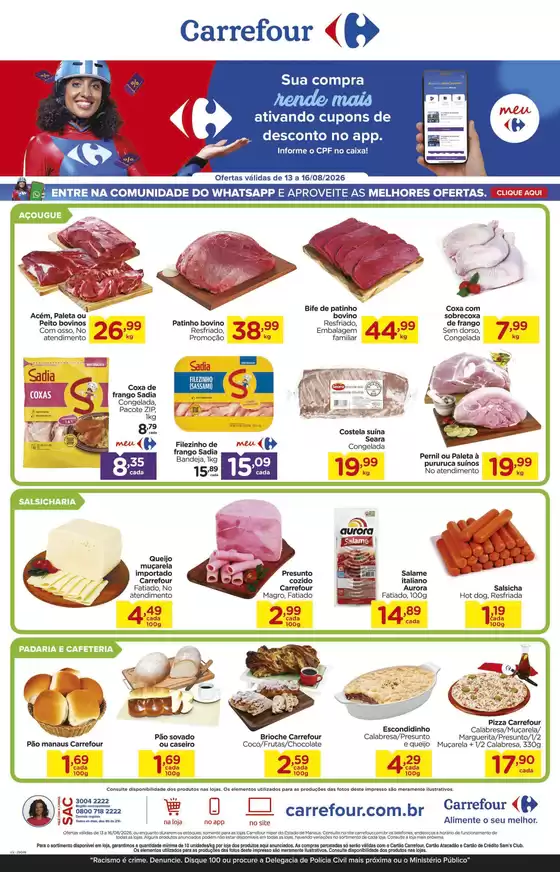 Catálogo Carrefour | LÂMINA EXCLUSIVA AÇOUGUE MANAUS | 2026-08-13T00:00:00.000Z - 2026-08-16T00:00:00.000Z