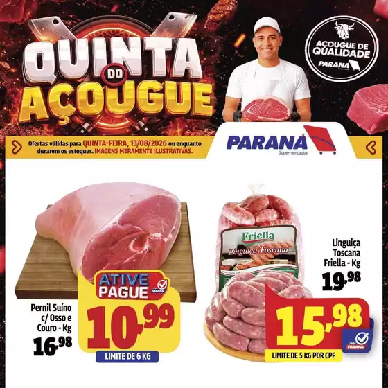 Catálogo Paraná Supermercados | Grandes descontos em produtos selecionados | 2026-08-13T00:00:00.000Z - 2026-08-13T00:00:00.000Z