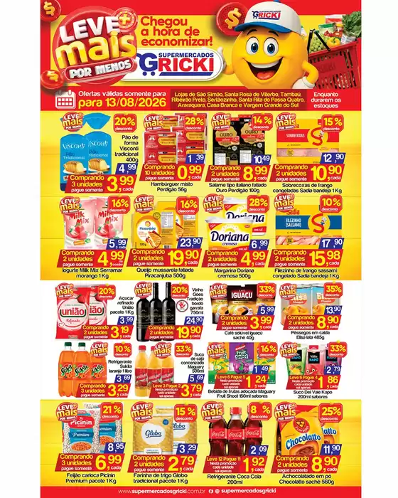 Catálogo Supermercados Gricki | Encarte Supermercados Gricki | 2026-08-13T00:00:00.000Z - 2026-08-13T00:00:00.000Z