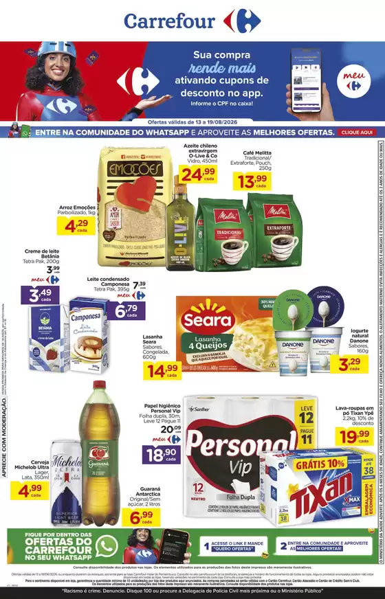 Catálogo Carrefour | Grandes descontos em produtos selecionados | 2026-08-13T00:00:00.000Z - 2026-08-19T00:00:00.000Z