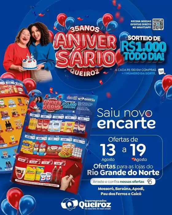 Catálogo Supermercados Queiroz | Encarte Supermercados Queiroz | 2026-08-13T00:00:00.000Z - 2026-08-19T00:00:00.000Z