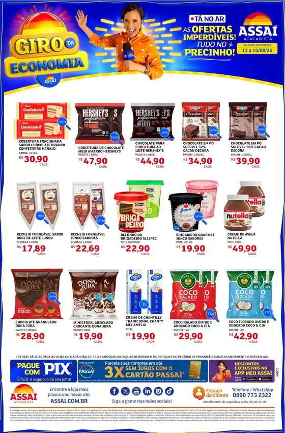 Catálogo Assaí Atacadista | Encarte Assaí Atacadista 49802-357 | 2026-08-13T00:00:00.000Z - 2026-08-16T00:00:00.000Z