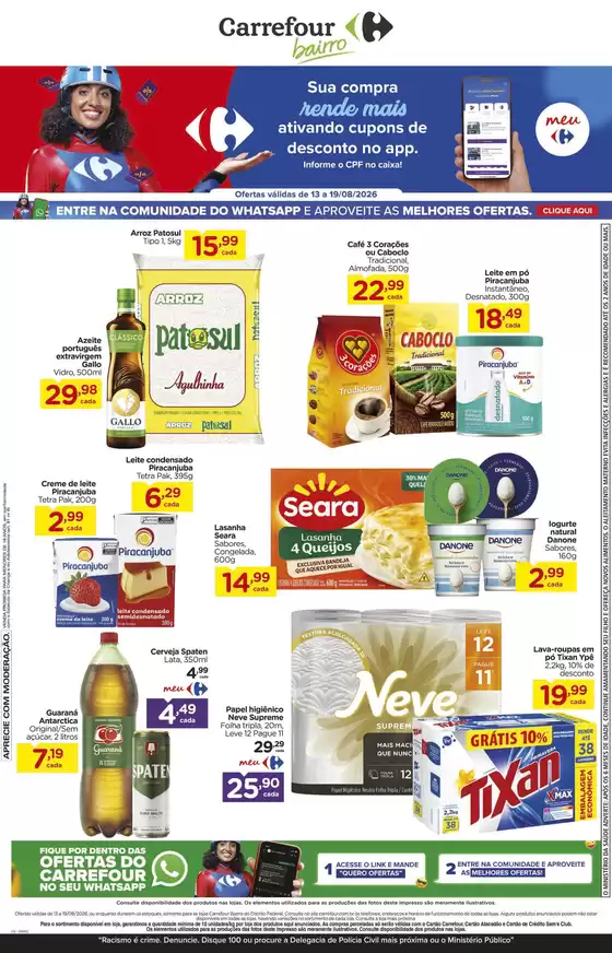 Catálogo Carrefour Bairro | Ótima oferta para todos os clientes | 2026-08-13T00:00:00.000Z - 2026-08-19T00:00:00.000Z
