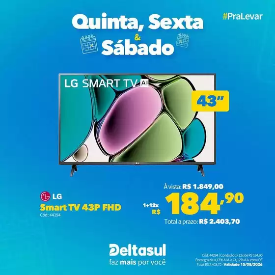 Catálogo Deltasul | Melhores ofertas para compradores econômicos | 2026-08-13T00:00:00.000Z - 2026-08-15T00:00:00.000Z