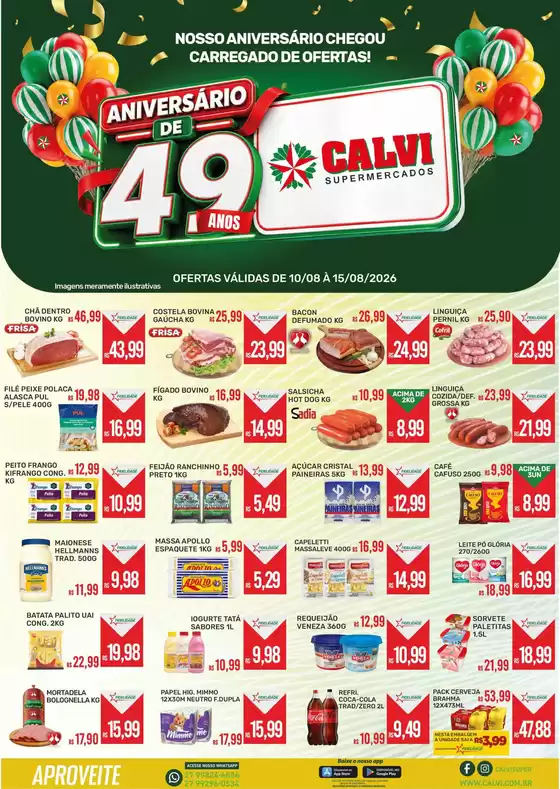 Catálogo Calvi Supermercados | Aniversário de 49anos | 2026-08-13T00:00:00.000Z - 2026-08-15T00:00:00.000Z