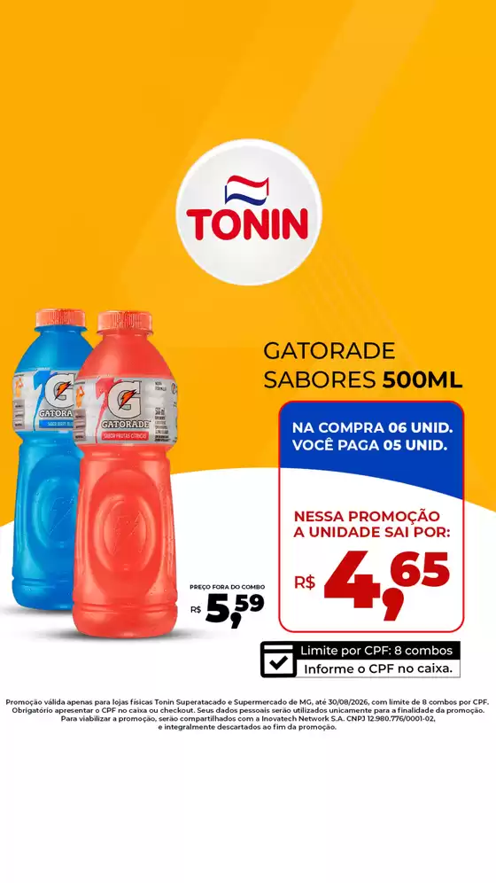 Catálogo Tonin Superatacado | Gatorade atC3A9 30.08 | 2026-08-13T00:00:00.000Z - 2026-08-30T00:00:00.000Z