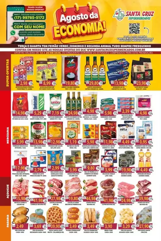 Catálogo Santa Cruz Supermercados | Ofertas | 2026-08-14T00:00:00.000Z - 2026-08-26T00:00:00.000Z