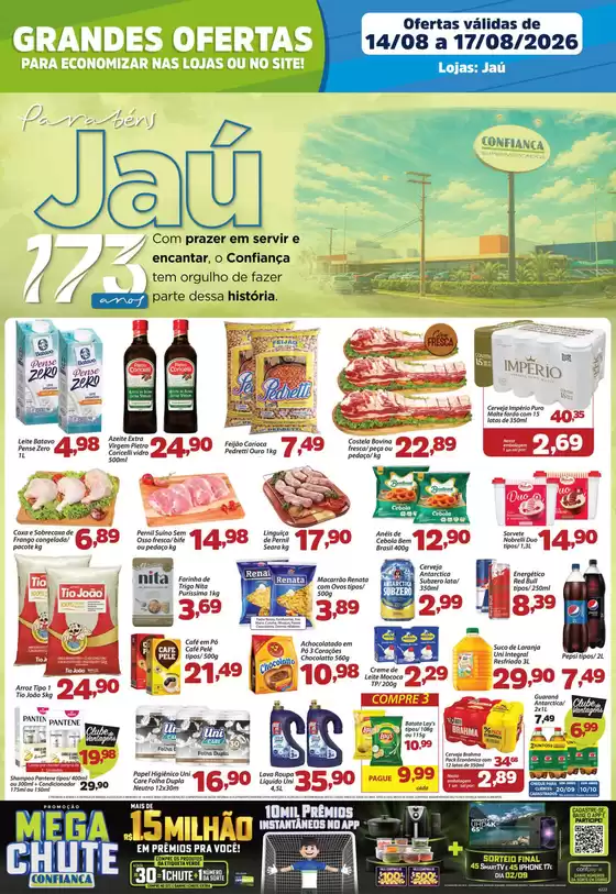 Catálogo Confiança Supermercados | Tabloide jau 1408 2026 WPP | 2026-08-14T00:00:00.000Z - 2026-08-17T00:00:00.000Z
