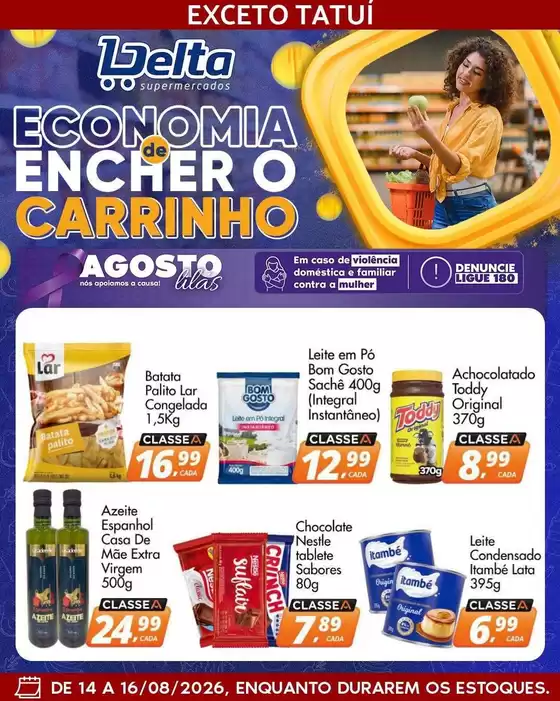 Catálogo Delta Supermercados | Descubra ofertas atraentes | 2026-08-14T00:00:00.000Z - 2026-08-16T00:00:00.000Z