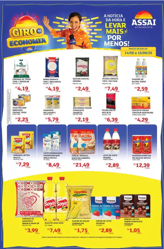 Catálogo Assaí Atacadista | Encarte Assaí Atacadista 169822-602 | 2026-08-14T00:00:00.000Z - 2026-08-16T00:00:00.000Z