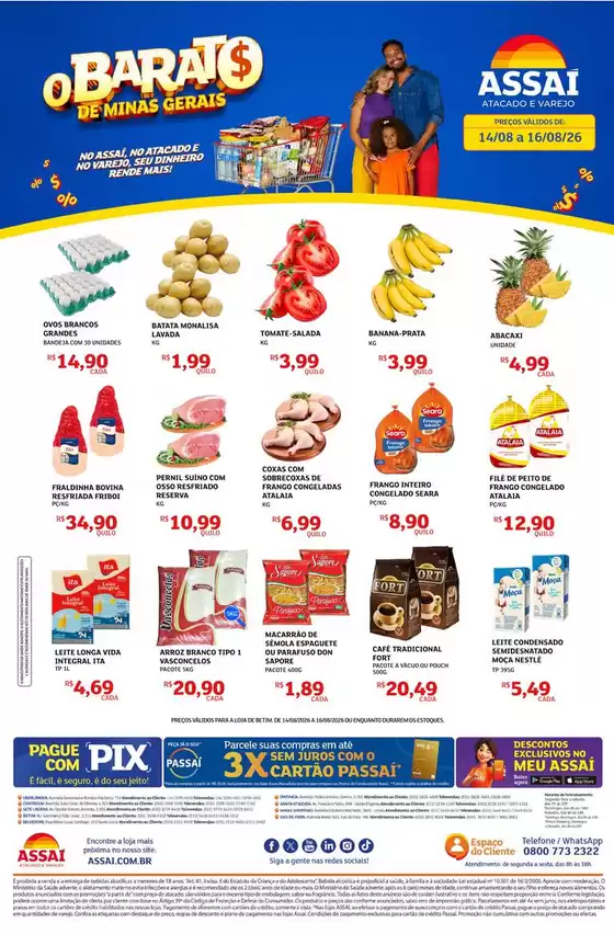 Catálogo Assaí Atacadista | Encarte Assaí Atacadista 169856-589 | 2026-08-14T00:00:00.000Z - 2026-08-16T00:00:00.000Z