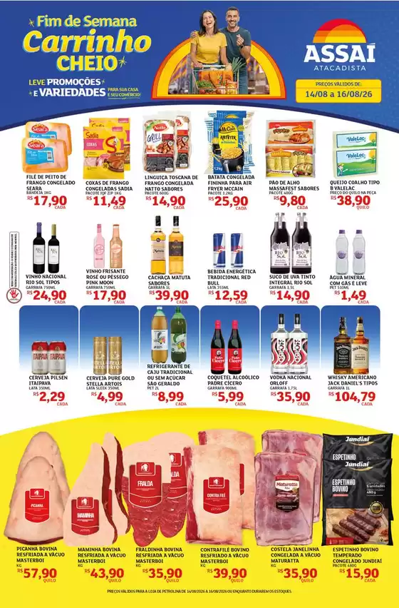 Catálogo Assaí Atacadista | Encarte Assaí Atacadista 169849-574 | 2026-08-14T00:00:00.000Z - 2026-08-16T00:00:00.000Z