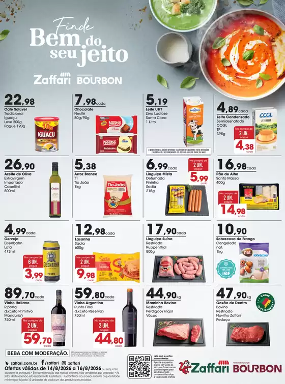 Catálogo Zaffari | Anúncio Final de Semana | 2026-08-14T00:00:00.000Z - 2026-08-16T00:00:00.000Z