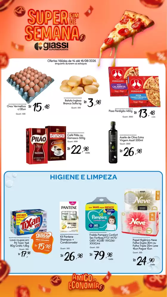 Catálogo Giassi Supermercados | Encarte Giassi Supermercados | 2026-08-14T00:00:00.000Z - 2026-08-16T00:00:00.000Z