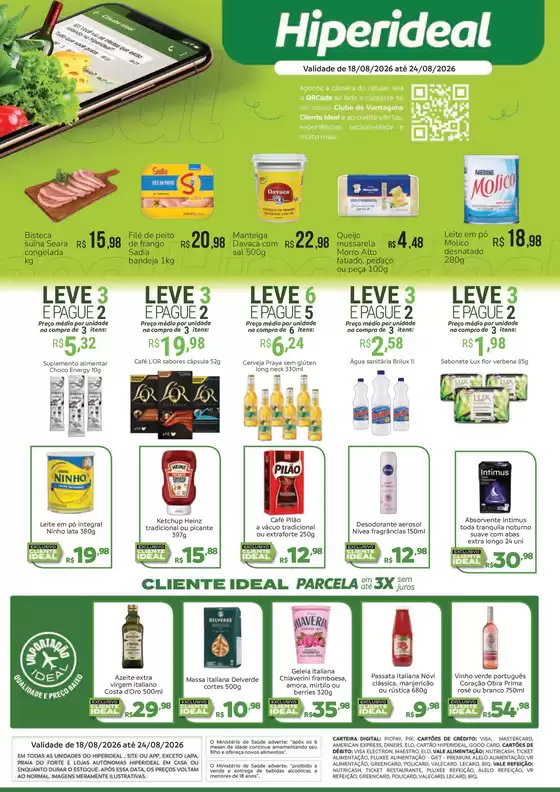 Catálogo Hiperideal Supermercados | Ofertas Hiperideal Supermercados | 2026-08-14T00:00:00.000Z - 2026-08-24T00:00:00.000Z