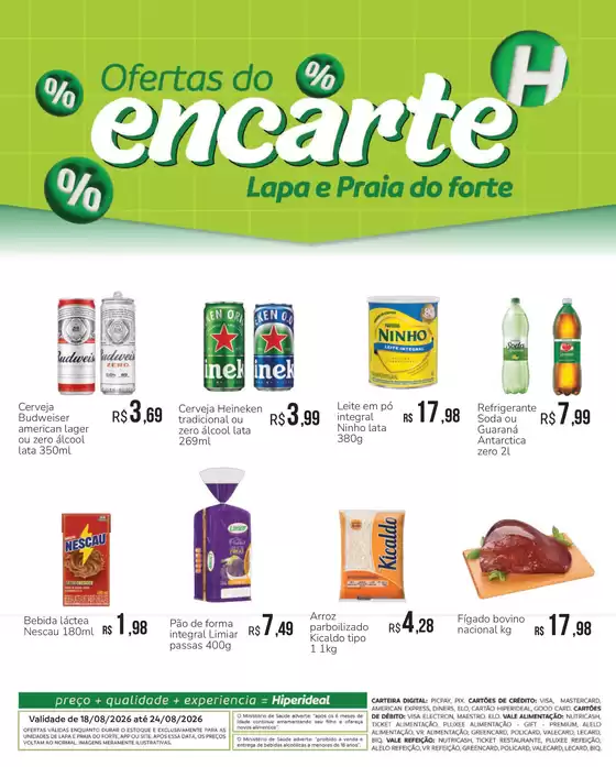 Catálogo Hiperideal Supermercados | Ofertas para caçadores de pechinchas | 2026-08-14T00:00:00.000Z - 2026-08-24T00:00:00.000Z