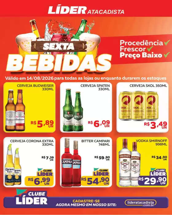 Catálogo Líder Atacadista | Cópia encarte sexta das carnes e be | 2026-08-14T00:00:00.000Z - 2026-08-14T00:00:00.000Z