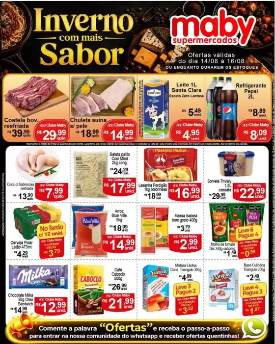 Catálogo Maby Supermercados | Promoções especiais em andamento | 2026-08-14T00:00:00.000Z - 2026-08-16T00:00:00.000Z