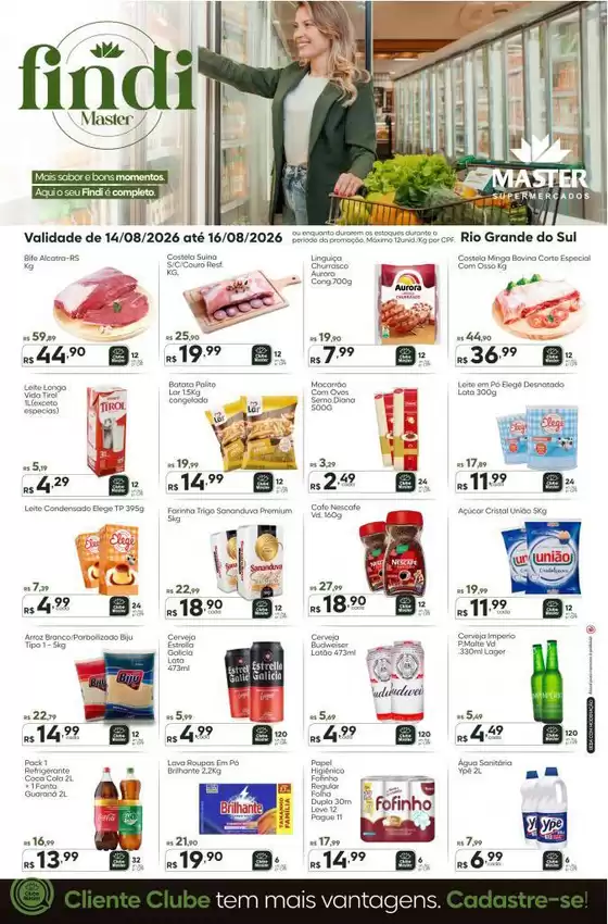 Catálogo Master Supermercados | Final de semana RS | 2026-08-14T00:00:00.000Z - 2026-08-16T00:00:00.000Z