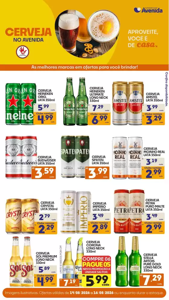 Catálogo Supermercados Avenida | Ótima oferta para todos os clientes | 2026-08-14T00:00:00.000Z - 2026-08-16T00:00:00.000Z