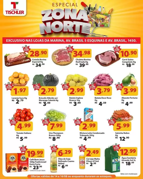 Catálogo Supermercados Tischler | Nossas melhores pechinchas | 2026-08-14T00:00:00.000Z - 2026-08-16T00:00:00.000Z