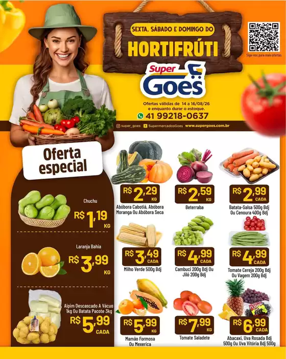 Catálogo Supermercados Goes | Grandes descontos em produtos selecionados | 2026-08-14T00:00:00.000Z - 2026-08-16T00:00:00.000Z