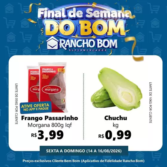 Catálogo Rancho Bom Supermercados | Novas ofertas para descobrir | 2026-08-14T00:00:00.000Z - 2026-08-16T00:00:00.000Z