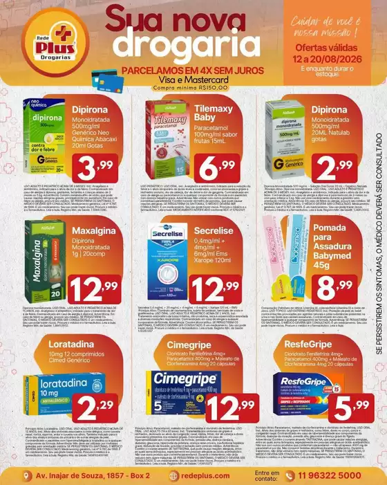 Catálogo Rede Plus Supermercados | Encarte Rede Plus Supermercados | 2026-08-12T00:00:00.000Z - 2026-08-20T00:00:00.000Z