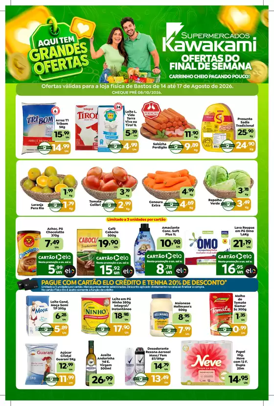 Catálogo Supermercados Kawakami | Ofertas - Bastos | 2026-08-14T00:00:00.000Z - 2026-08-17T00:00:00.000Z