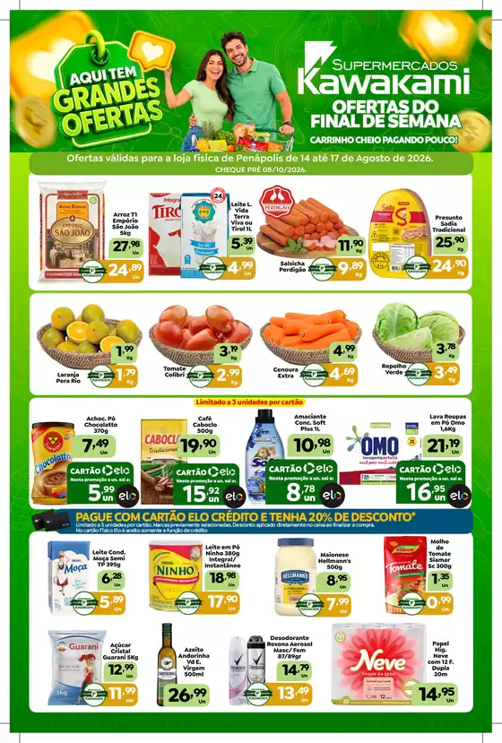 Catálogo Supermercados Kawakami | Ofertas - Penápolis | 2026-08-14T00:00:00.000Z - 2026-08-17T00:00:00.000Z