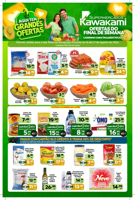 Catálogo Supermercados Kawakami | Ofertas - Paraguaçu Paulista | 2026-08-14T00:00:00.000Z - 2026-08-17T00:00:00.000Z